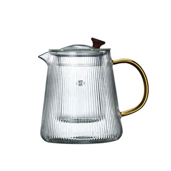Cosy YcY Théière en verre borosilicate, avec infuseur à thé, théière ou  cafetière en verre résistant à la chaleur, peut être utilisée sur la  gazinière : : Cuisine et Maison